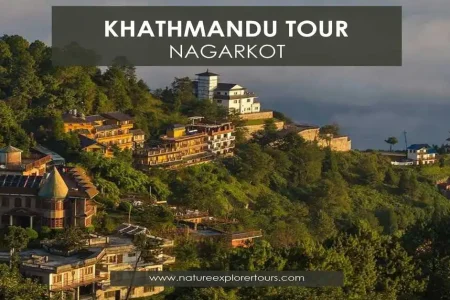 beautiful Kathmandu hill view